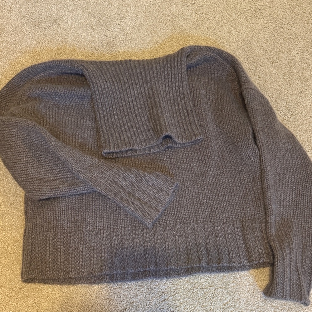 NakedCashmere mushroom grey Turtleneck Sweater